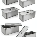 Stainless Steel Baking Pan - 16 Gauge Thick Stainless Steel, 21x13x6 Inch Large Capacity Roasting Tray for Turkey, Steak, Fish, Commercial Grade Kitchen Baking & Cooking Pan with Lid (6 Pack)-0