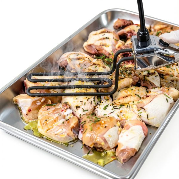 Stainless Steel Baking Pan - 16 Gauge Thick Stainless Steel, 21x13x6 Inch Large Capacity Roasting Tray for Turkey, Steak, Fish, Commercial Grade Kitchen Baking & Cooking Pan with Lid (6 Pack)-3