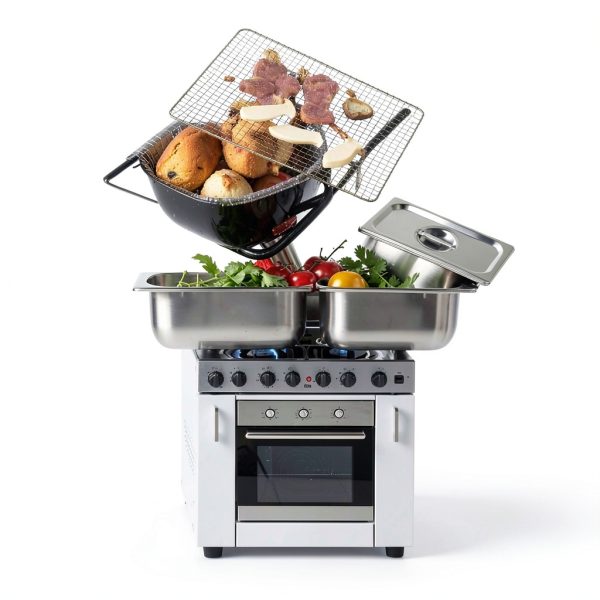 LANIAKEA 2PCS 1/3 Size Steam Table Pan with Lids, 6 Inch Deep Stainless Steel Pan Restaurant Supplies Stainless Steam Table Pans, Hotel Pan Trays for Food, Party, Buffet-6
