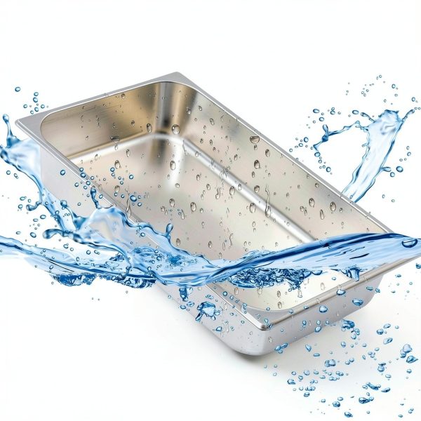 Zubebe 8 Pcs Hotel Pans Stainless Steel Steam Table Pan 1/1 Full Size 4 Inch Restaurant Steam Table Pan Deep Metal Food Tray Commercial Food Pans for Restaurant Party Buffet Catering-3