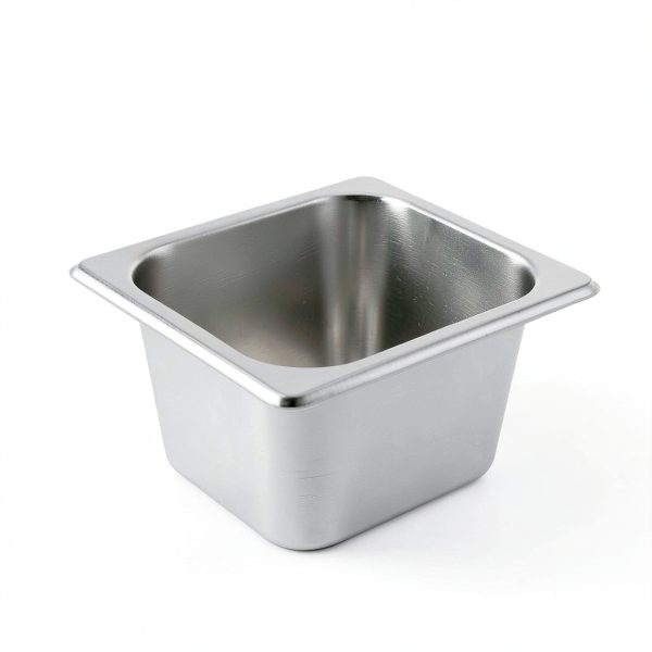 4 Pack Hotel Pans Stainless Steel 1/6 Size 4 Inch Deep Steam Table Pan with Lids, Stackable Commercial Anti-Jam Steam Pans Food Storage Containers for Home, Restaurant, Party, Hotel, Buffet-1