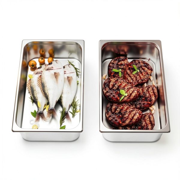 Stainless Steel Baking Pan - 16 Gauge Thick Stainless Steel, 21x13x6 Inch Large Capacity Roasting Tray for Turkey, Steak, Fish, Commercial Grade Kitchen Baking & Cooking Pan with Lid (6 Pack)-2