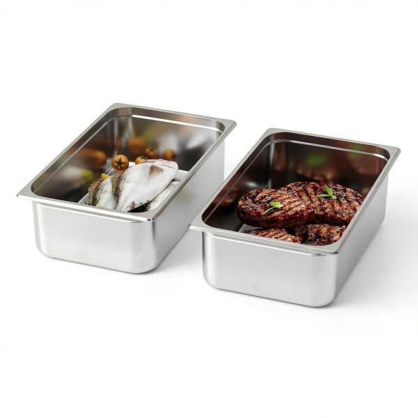 Stainless Steel Baking Pan - 16 Gauge Thick Stainless Steel, 21x13x6 Inch Large Capacity Roasting Tray for Turkey, Steak, Fish, Commercial Grade Kitchen Baking & Cooking Pan with Lid (6 Pack)-4
