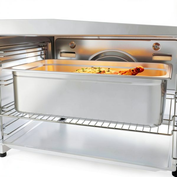 Stainless Steel Baking Pan - 16 Gauge Thick Stainless Steel, 21x13x6 Inch Large Capacity Roasting Tray for Turkey, Steak, Fish, Commercial Grade Kitchen Baking & Cooking Pan with Lid (6 Pack)-6