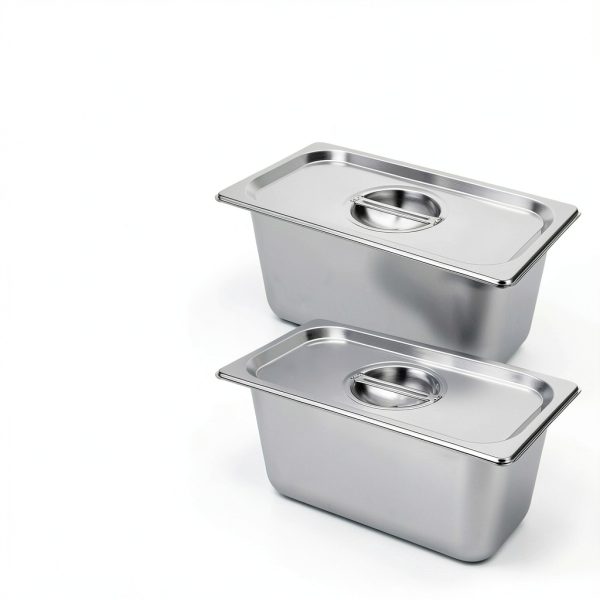 LANIAKEA 2PCS 1/3 Size Steam Table Pan with Lids, 6 Inch Deep Stainless Steel Pan Restaurant Supplies Stainless Steam Table Pans, Hotel Pan Trays for Food, Party, Buffet-3