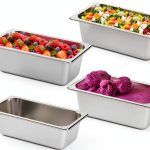 Hotel Pans TOPZEA 4 Pack 1/4 Size 4" Deep Stainless Steel Serving Pan-0