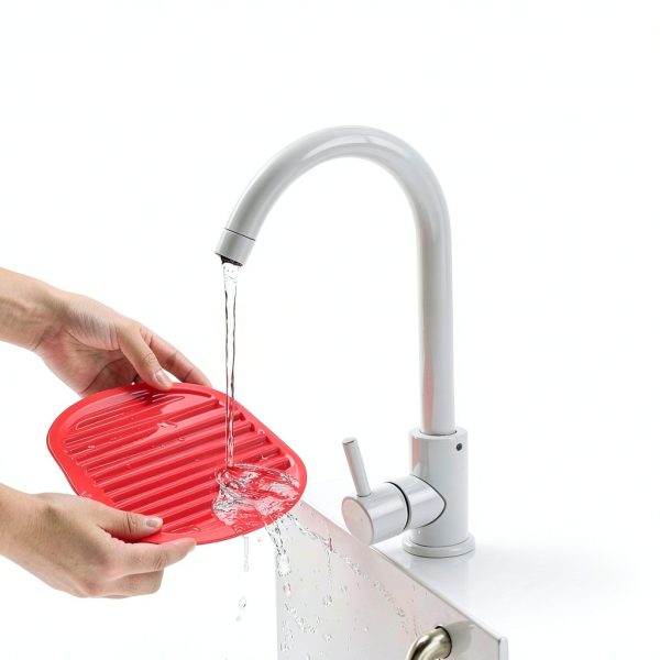 Microwave Bacon Tray by Trasylph - Red Splatter Lid Grill-4