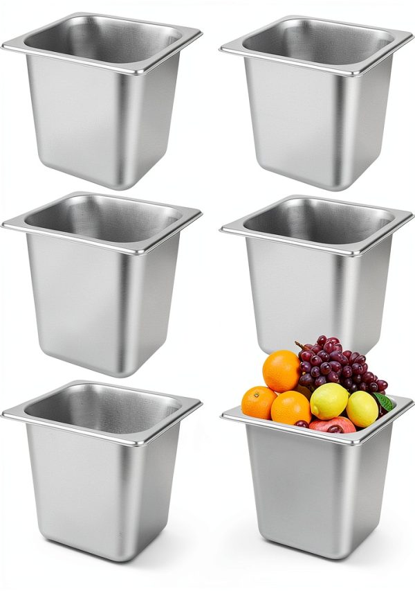 Hotel Pans LANIAKEA 6-Piece Stainless Steel Steam Table 6" Deep-0
