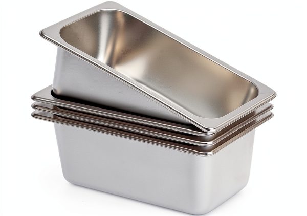 Hotel Pans TOPZEA 4 Pack 1/4 Size 4" Deep Stainless Steel Serving Pan-2